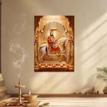 Shree Baba Ramdev Pir Ji: The Eternal Rider of Faith & Protection | Divine Metal Poster