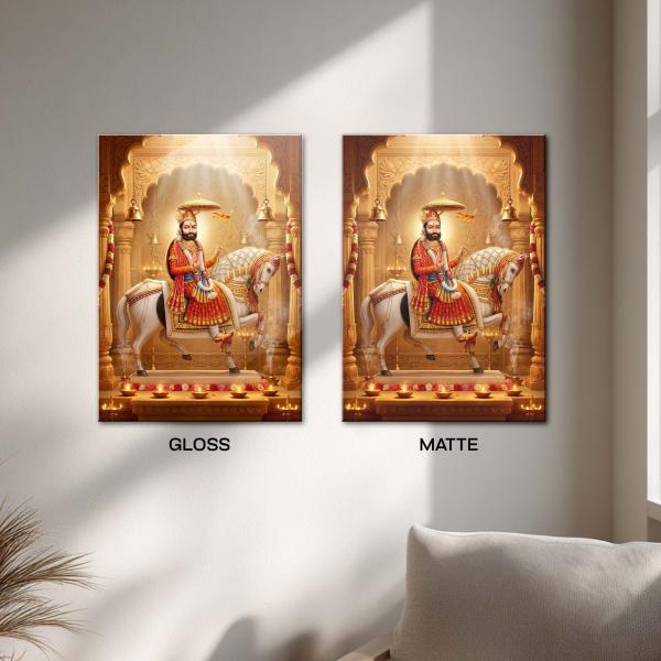Shree Baba Ramdev Pir Ji: The Eternal Rider of Faith & Protection | Divine Metal Poster