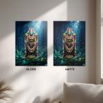 Lord Venkateswara Balaji: The Eternal Protector of Dharma & Divine Abundance | Celestial Metal Poster
