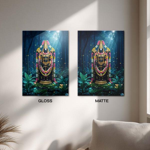 Lord Venkateswara Balaji: The Eternal Protector of Dharma & Divine Abundance | Celestial Metal Poster