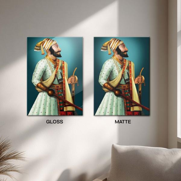 Chhatrapati Shivaji Maharaj: The Lion-Hearted Sovereign of Swarajya | Divine Heroic Metal Poster