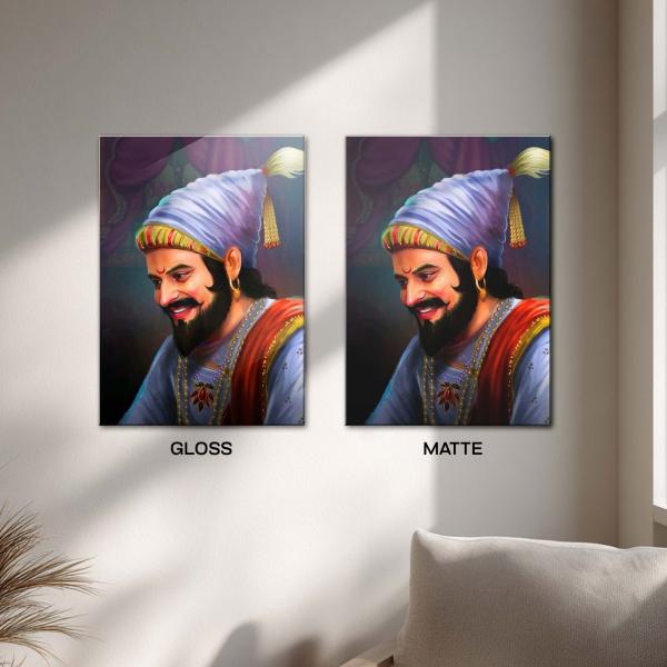 The Maharaj: Symbol of Courage, Wisdom & Grace Metal Poster