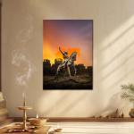 Chhatrapati Shivaji Maharaj: The Eternal Flame of Swarajya | Heroic Metal Poster