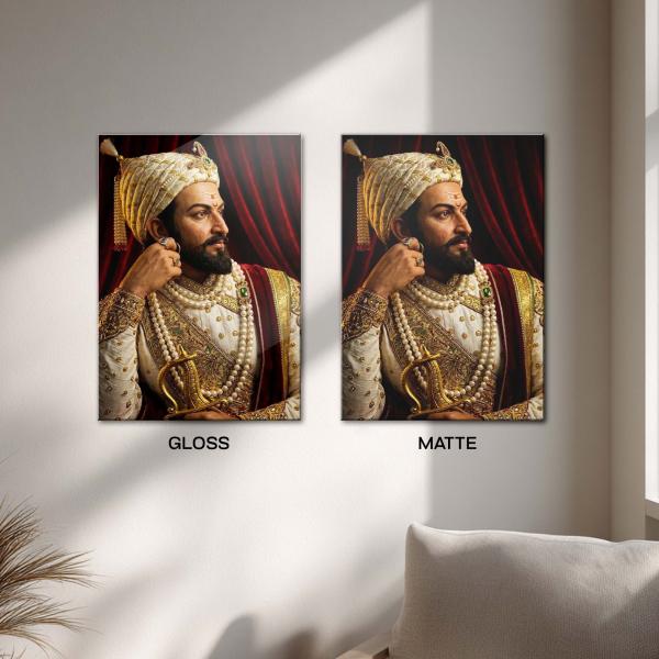 Chhatrapati Shivaji Maharaj: The Eternal Flame of Swarajya & Dharma | Divine Metal Poster