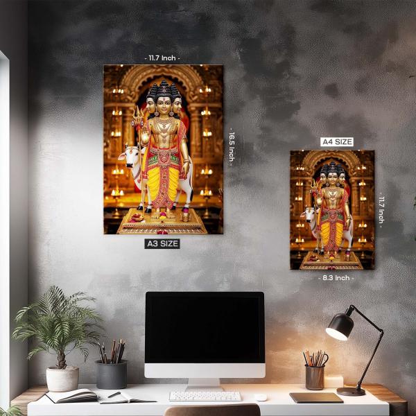 Dattatreya: Trimurti Divine Presence Edition Metal Poster