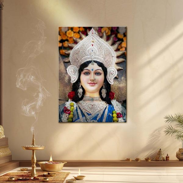 Durga Mata: Divine Shakti & Eternal Protection Metal Poster
