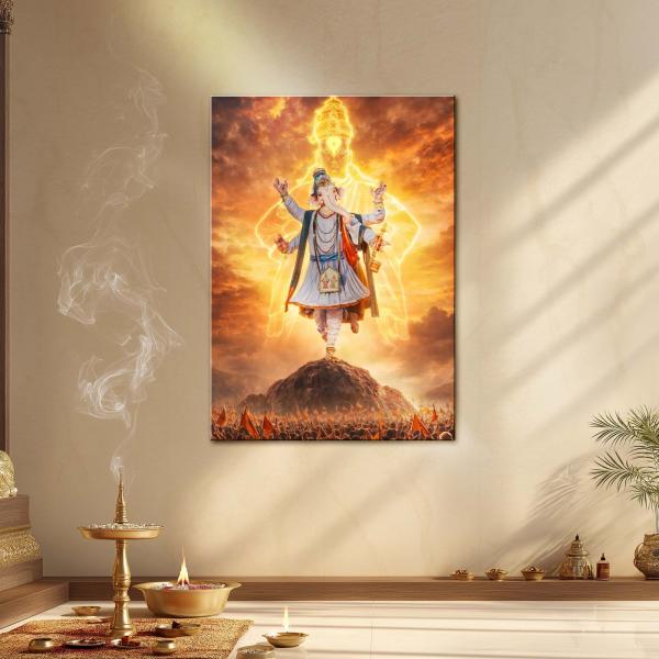 Vighnaharta Ganesha Mahatejas: Supreme Remover of Obstacles Metal Poster