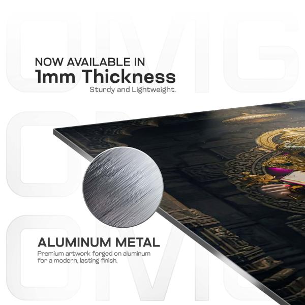 Mahaganapati: Remover of Obstacles & Guardian of Auspicious Beginnings Metal Poster