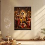Shree Dattatreya Swami: The Eternal Guru of the Trimurti | Divine Metal Poster