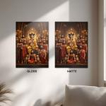 Shree Dattatreya Swami: The Eternal Guru of the Trimurti | Divine Metal Poster