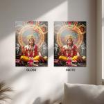 Mahaveer Hanuman: The Immovable Pillar of Bhakti & Strength | Divine Metal Poster