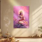 Hanuman: Divine Serenity Meditation Edition Metal Poster
