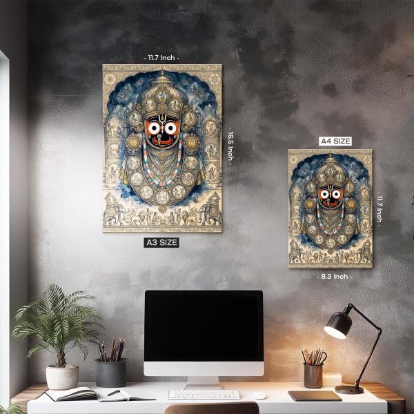 Shri Jagannath Mahaprabhu: The Lord of the Universe | Sacred Metal Poster