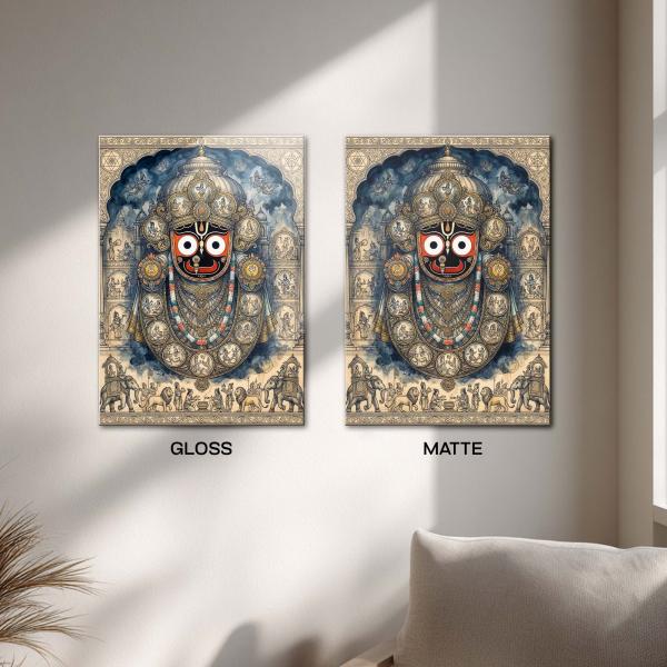 Shri Jagannath Mahaprabhu: The Lord of the Universe | Sacred Metal Poster