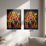 Shri Kanaka Durga: Golden Guardian of Power & Prosperity | Divine Shakti Metal Poster