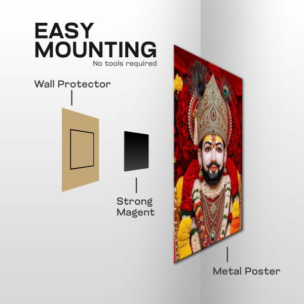 Baba Khatu Shyam Ji: The Eternal King of Devotion & Miraculous Grace | Divine Metal Poster