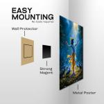 Shree Krishna: The Celestial Dancer of Divine Bliss | Eternal Leela Metal Poster