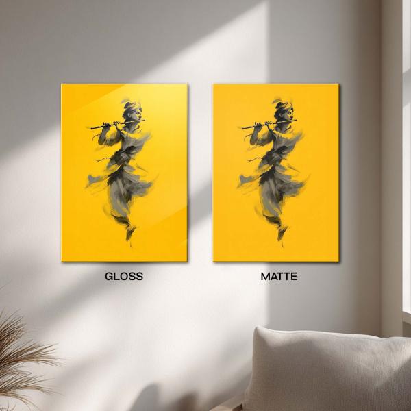 Krishna: The Golden Melody Metal Poster