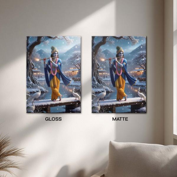Krishna: The Winter Melody of Divine Grace Metal Poster