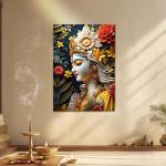 Shyam Sundar Krishna: The Eternal Soul of Divine Love & Serenity Metal Poster