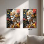 Shyam Sundar Krishna: The Eternal Soul of Divine Love & Serenity Metal Poster