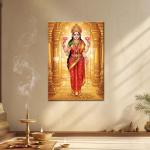 Goddess Lakshmi: The Divine Bestower of Wealth & Prosperity | Sacred Metal Poster