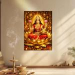 SWARNA SHRI LAKSHMI – Goddess of Infinite Abundance & Divine Prosperity Metal Poster