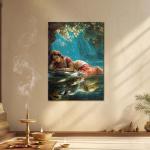 Lakshmi Narayan: The Divine Slumber of Eternal Abundance & Cosmic Harmony | Celestial Devotional Metal Poster