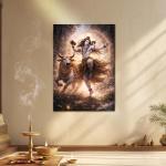 Shiva Tandava Leela: Cosmic Dance of Creation & Liberation Metal Poster