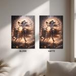 Shiva Tandava Leela: Cosmic Dance of Creation & Liberation Metal Poster