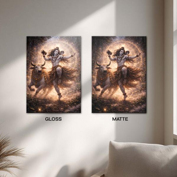 Shiva Tandava Leela: Cosmic Dance of Creation & Liberation Metal Poster