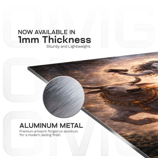 Shiva Tandava Leela: Cosmic Dance of Creation & Liberation Metal Poster