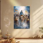 Mahadev Rudra Yatra: The Cosmic Procession of Power & Awakening Metal Poster
