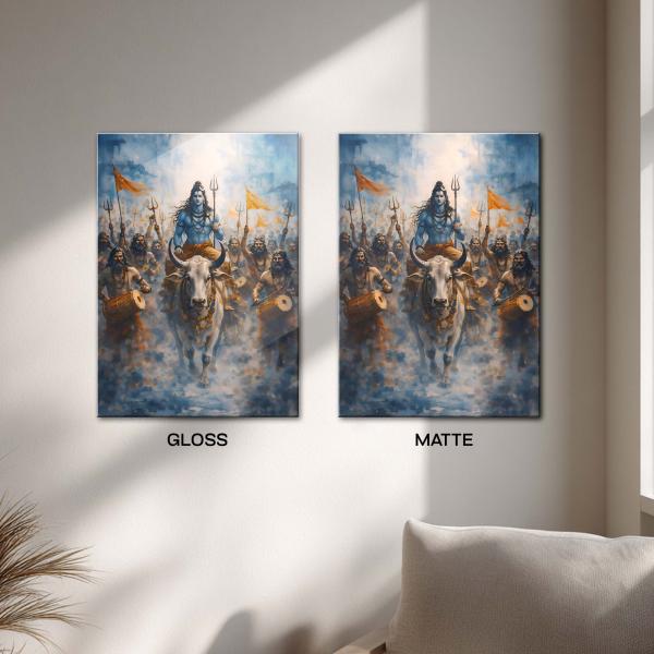 Mahadev Rudra Yatra: The Cosmic Procession of Power & Awakening Metal Poster