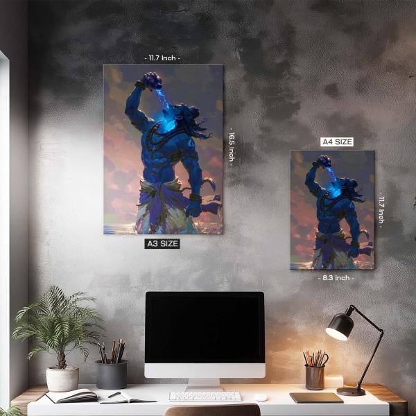 Neelkanth: The Cosmic Poison Drinker Metal Poster