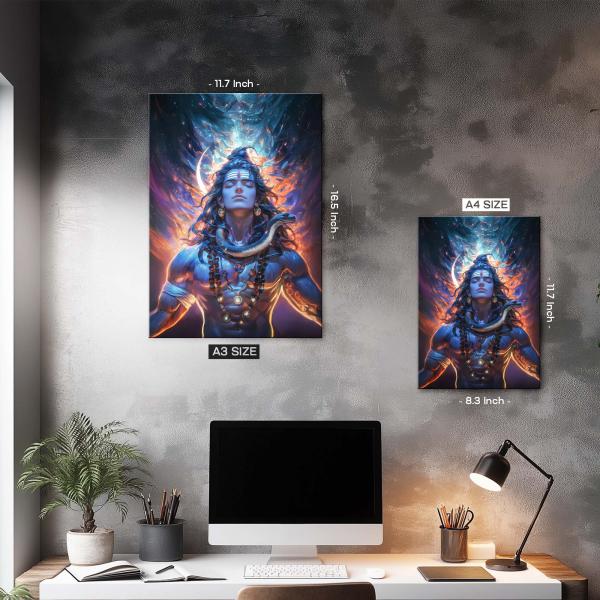 Mahadev: Cosmic Ascendance Metal Poster