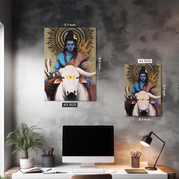 Mahadev & Nandi: Eternal Guardian Metal Poster