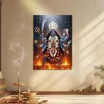 Maa Mahakali: The Fierce Mother of Time, Power & Liberation | Divine Metal Poster