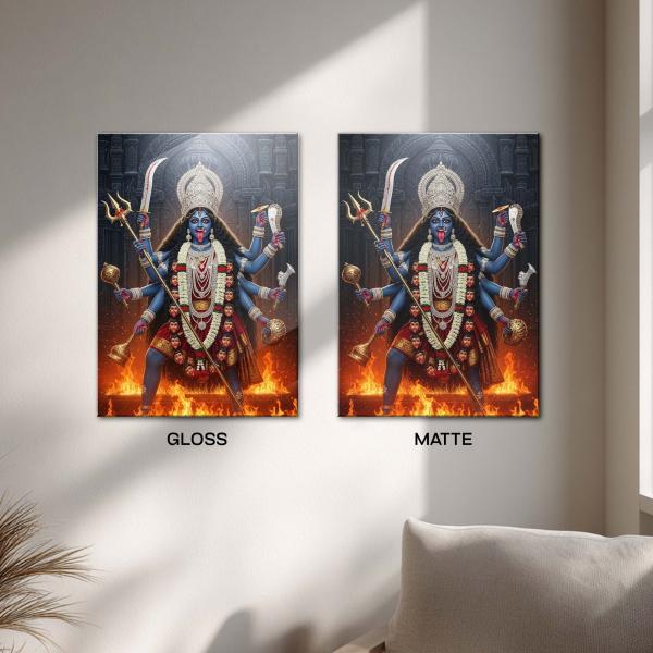 Maa Mahakali: The Fierce Mother of Time, Power & Liberation | Divine Metal Poster