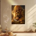 Narasimha Avatar: Divine Protector of Innocence & Faith Metal Poster