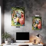 Madhava & the Gopis: Eternal Leela of Divine Love | Devotional Metal Poster