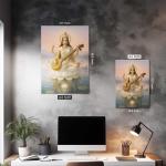 Saraswati: Lotus of Divine Wisdom Metal Poster