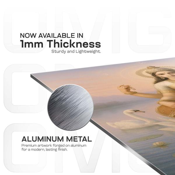 Saraswati: Lotus of Divine Wisdom Metal Poster