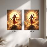 Shree Ram Suryavanshi: The Solar Archer of Dharma | Divine Metal Poster