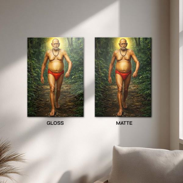 Shree Swami Samarth: The Walking Flame of Absolute Truth | Divine Ascetic Metal Poster