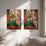 Rajmata Jijau: The Sacred Mother of Swarajya | Eternal Heritage Metal Poster