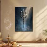 Trishul of Mahashakti: The Eternal Weapon of Cosmic Balance | Divine Power Metal Poster