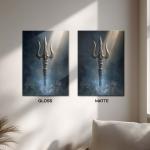Trishul of Mahashakti: The Eternal Weapon of Cosmic Balance | Divine Power Metal Poster