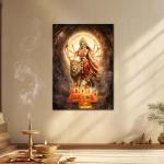 Maa Vaishno Devi: The Supreme Shakti of Faith & Fulfillment | Sacred Metal Poster