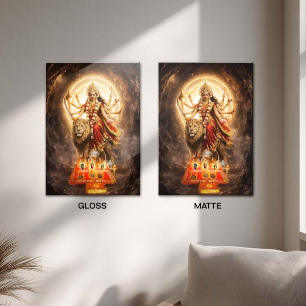 Maa Vaishno Devi: The Supreme Shakti of Faith & Fulfillment | Sacred Metal Poster